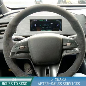 ZZSA Customized Car Steering Wheel Braid Cover Hand Sewing Suede Leather For BYD Qin L 2024 Qin Plus Dmi Yuan Pro Destroyer 05 Song L 8K3Q7