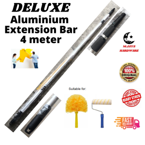 DELUXE 4M Adjustable Aluminium Extension Pole Telescopic Rod Wall Painting cobweb/Aluminium Batang Panjang Cat Extend
