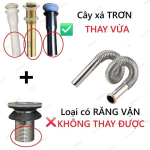 [HCM]Xi phông chậu rửa mặt bộ xả lavabo inox lò xo bẻ được gắn được nhiều vị trí dễ dàng