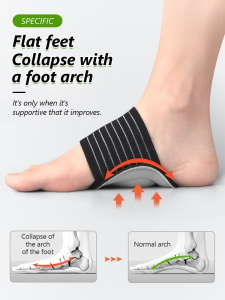 Flat Foot Correction Bandage Plantar Orthopaedic Leg Exostosis Foot Support Flat Arch Pad Corrective Foot Pads