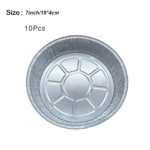 10Pcs Oil-Proof Aluminum Foil Tray Air Fryer Paper Liner Disposable Non-Stick Kitchen Baking Foil Tray Pan
