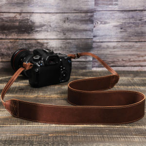 Da Thật máy ảnh có thể điều chỉnh dây đeo cổ và vai thắt lưng bằng da cho phần Phụ kiện dây đeo máy ảnh