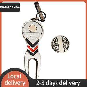 [COD] WANGDANDA Ship within 24 hours Golf Repair Tool Ball Magnetic Alloy Marker With Hook Standard Accesories
