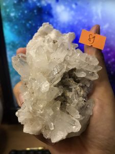 Đá thạch Anh trắng pha lê tự nhiên trong suốt ưu linh thanh tẩy thiền định tarot cực mạnh Clear Quartz Natural 89