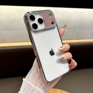 High-transparency Electroplated Glitter Suitable for 17Promax iPhone Case 17 Good-looking 16 Drop-Resistant Cover