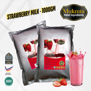 Strawberry Milk Drink Powder (1kg) by Mukmin Rich