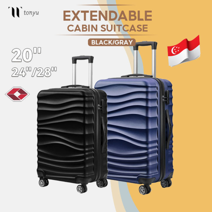 SG Stock Luggage Expandable Luggage Bag Lightweight Suitcase 20inch Luggage Trolley Bag