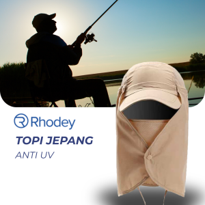Rhodey Topi Jepang Mancing Anti UV Outdoor Fishing Hat Nylon MH011