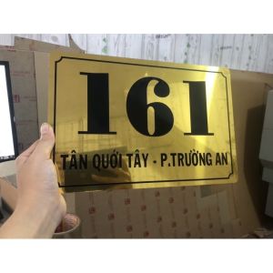 Bảng số nhà biển số nhà bảng phòng ban hộ kinh doanh bảng phòng chức năng - in theo yêu cầu in UV trực tiếp sắc nét
