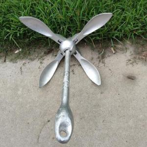 COOLBARสมอเรือ boat anchor พุกขนาดเล็กชุบด้วยไฟฟ้า กะทัดรัด พับเก็บได้ และไม่รกพื้นที่ เหมาะสําหรับเรือยนต์ เรือคายัค เรือแคนู เรือยาง หรือเรือขนาดเล็ก