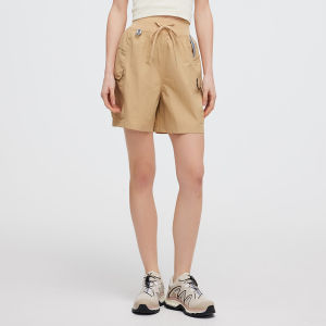 Ohsunny Phụ Nữ Eo cao quần soóc Cargo ánh sáng thường Nhật chống thấm nước đi bộ ngoài trời Quần đùi chống tia cực tím UPF50 +