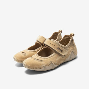 Jeep Spirit Mary Jane Miệng nông Thể Thao Giản Dị Velcro Trọng Lượng Nhẹ đế mềm bệt thoải mái Dưới Của Phụ Nữ giày đơn