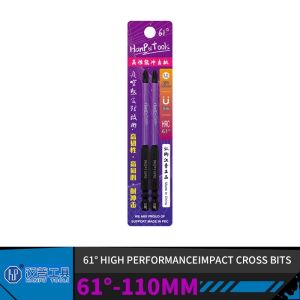 Mũi Vít 4 Cạnh Chuôi Lục Giác HanPu PH2 61° Chất Liệu HRC Cao Cấp