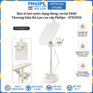 Bàn là hơi nước dạng đứng thương hiệu Hà Lan cao cấp Philips STE5050/10 serial 5000 - Công suất 2000W (Bảo Hành 24 Tháng)