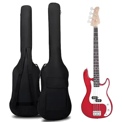 Oxford Electric Guitar Bass Bag Portable Bass Guitar Bag Backpacks 6 mm Padded Lightweight Waterproof Backpack