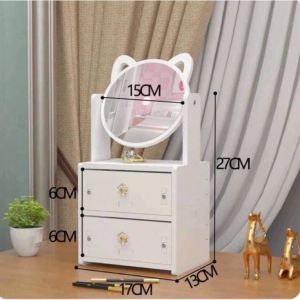Kệ đựng mĩ phẩm có gương để bàn kệ đựng để bàn đựng đồ trang điểm bàn trang điểm mini