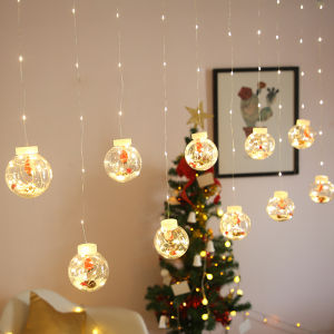 LED Strip Lighting LED Curtain String Light Ball Christmas String Lights Fairy Garland Lights for Outdoor Holiday Wedding Xmas Decoration Window Decor Navidad Tree Decor