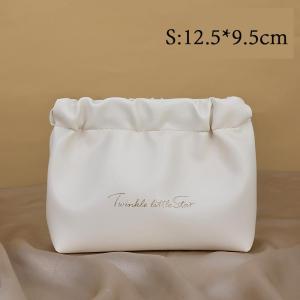 Cosmetic Bag Pu Leather Makeup Bag Lipstick Storage Bag Small Item Bag Storage Bag Travel Supplies Self-closing Coin Purse Travel