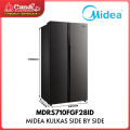 MIDEA Kulkas Side by Side 532 Liter  MDRS710FGF28ID. 