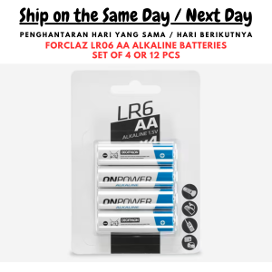 F0rcl@z LR06 AA Alkaline Batteries (4 / 12 Pieces) / Battery AA / Bateri AA