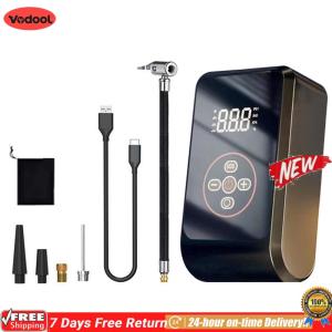 [VODF] 12V Battery Emergency Backup Auto-Shutoff Tire Pump Tire Inflator Portable Air Pump Compressor for Cars Trucks SUV Gifts for Men