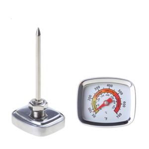 Industrial Grade Thermometer Temperature Gauges BBQ Barbecue Charcoal Grill Smoker Double Display for Meat Cooking Port