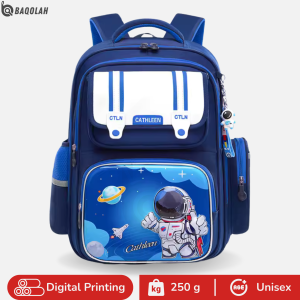 Baqolah Tas Ransel Anak Astronot Cathleen Printing C055BQ Warna Merah