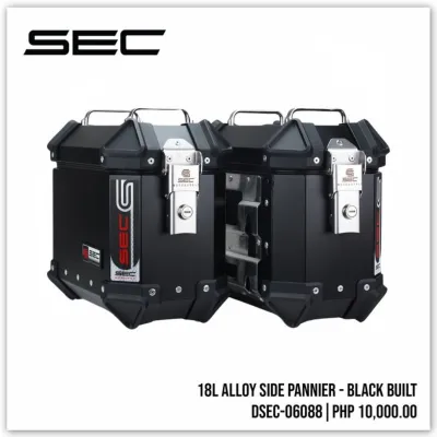 SEC Topbox 18 Liters Top Box for Motorcycle Alloy Side Pannier - Motobox (DSEC-06088)