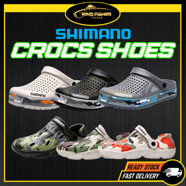 KFT Shimano Fishing Shoes Scandal Kasut Shimano Crocs Pancing Kasut Mancing  Fishing Scandal Defect Item(Clearance Stock)