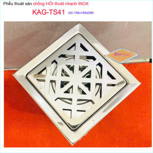 Sales 50% Thoát sàn Nhà tắm 15x15cm KAG-TS41 D60 thoát nhanh thiết kế đẹp số lượng có hạn
