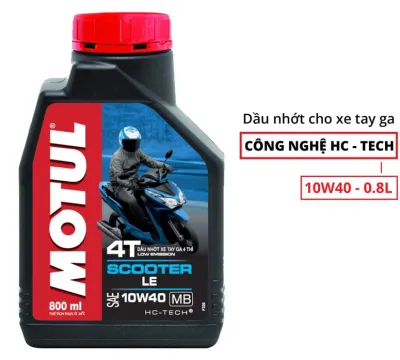 NHỚT XE MÁY TAY GA MOTUL SCOOTER LE 4T 10W40 800ml giá rẻ - Motul chính hãng