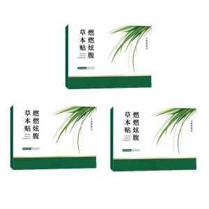 Herbal Slimming Moxibustion Patch Slimming Wormwood Patch Herbal Stickers 5pcs/box Slimming Big Patch Belly Fat 艾草貼 艾灸贴