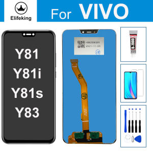 จอแอลซีดีสำหรับ VIVO Y81 1808 1803 V1732A 1808i/Y81S 1812 Y81i/Y83อะไหล่หน้าจอสัมผัสแสดงผล1802จอแสดงผลพร้อมเครื่องมือ + กระจกเทมเปอร์