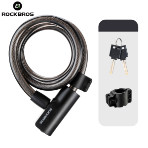 Rockbros Xe Đạp Xách Tay Khóa Sức Đề Kháng Cao xe đạp đường trường MTB Thuận Tiện PVC khóa cáp thép Phụ Kiện Xe Đạp