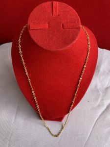 KALUNG RANTAI POLOS KECIL ZIRCON LAPIS MAS