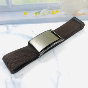 COD Ikat Pinggang Pria / Remaja Bahan Katun Model Kepala Jepit Polos  4.9cm