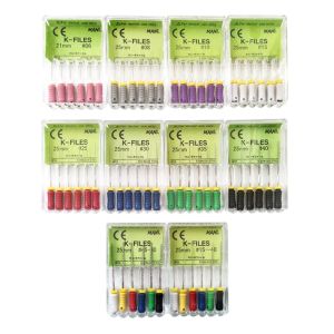 6Pcs/Pack K files Hand Files 21mm/25mm SS
