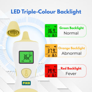 【KKM LULUS】PIKA 2 in1 Theometer Ear Forehead Baby Infrared Temperature Meter Cek Suhu Badan Demam