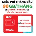 Sim Itel 4G Gói May V79 , Cước Chỉ 79k 1 Tháng , Có ngay ưu đãi 3Gb data /ngày data tốc độ cao dùng thả ga . FREESHIP - CHƯA KÍCH HOẠT. 