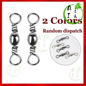 【COD】50pcs Rolling Barrel Swivel Fishing Swivel Sea Fishing Tackle Hook Connector Fishing Snap
