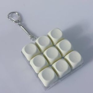 HEALMEYOU 3/9 Keys Finger Keyboard Stress Relief Key Button Keycap Keychain Gadget Decompression Toy Adult