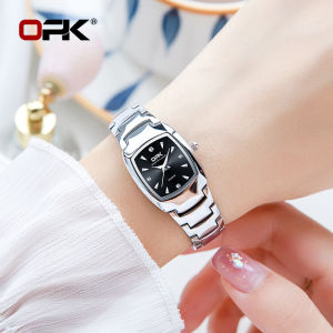 OPK Jam Tangan Wanita Murah Tapi Mewah Anti Air 2024 kecil Elegan Korea Jam Tangan Emas Tali Stainless Steel Berlian Bercahaya（Garansi 1 Tahun）