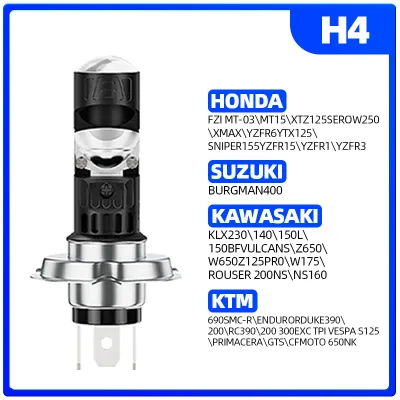 NeoGlow 1PCS M32 led light motorcycle T19 P15D H4 BA20D H6 LED Motorcycle Headlight 6500K 9-30V