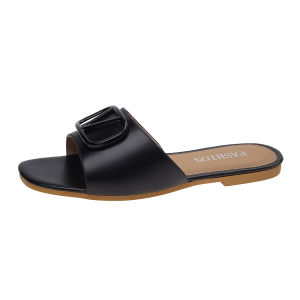 [Free Shipping] 2026 Summer New Fashion Buckle Square-Toed Flat Sandals Casual Shoes For Outdoor Wear