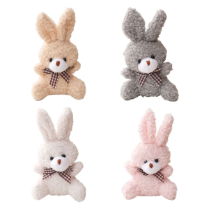 Phục sinh Bunny trang trí đáng yêu thỏ nhỏ búp bê móc khóa vải nhung lông Ba lô kiểu dáng phụ kiện túi xách trẻ em túi goodie Filler