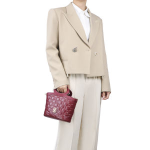 Royal Bagger Tas Tangan Quilted untuk Wanita – Tote Serbaguna untuk Selempang & Bahu Dompet Tali Tarik dari Kulit Sapi Asli 3280