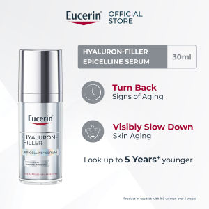 Eucerin Hyaluron-Filler Moisturizing Anti-Aging Essence 30ml Specialized in deep wrinkles and sagging | Epicelline + Hyaluronic Acid - Dual-effect Filling Improve skin elasticity and density