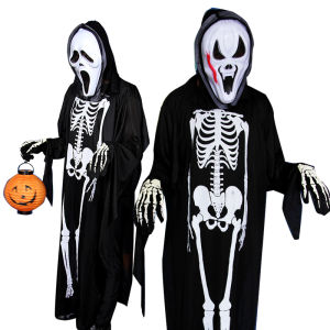 ชุดหลายเครื่องสำอางที่พร้อมส่งจากไทย สำหรับเด็ก 🔥 ชุดฮาโลวีน ชูนิ่ม ชุดแฟนซี ชุดจั๊มสูทลายโครงกระดูก ราคาสั่งสอนที่ถูกต้อง