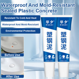 💖Waterproof and Mildew-Proof Sealing Plastic Steel Mud Mildew-Proof Edge Sealing Caulking Ceramic Glue Kitchen Bathroom Toilet Toilet Sink Waterproof Sealant塑钢泥