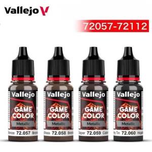 Vallejo Game 17ML Professional Model Paint Acrylic Pigment DIY Handcraft Game Figure Military Model Coloring Paint 72052-72118